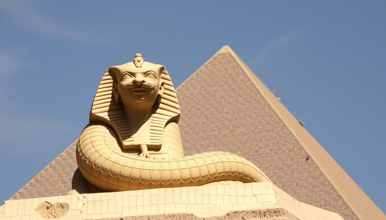 Main art studio: un serpent egyptien entourent l'obélisque de paris