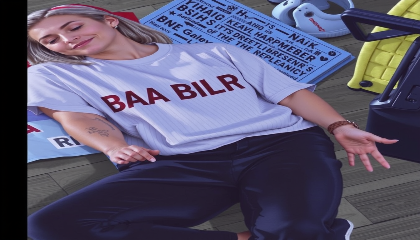 Main art studio: Make me wearing a bikini and make aerobic