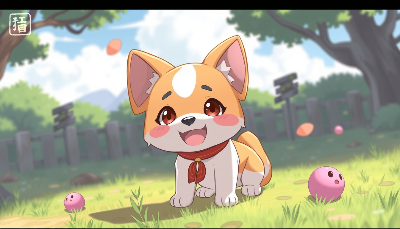 Main art studio: 実物でかわいい犬