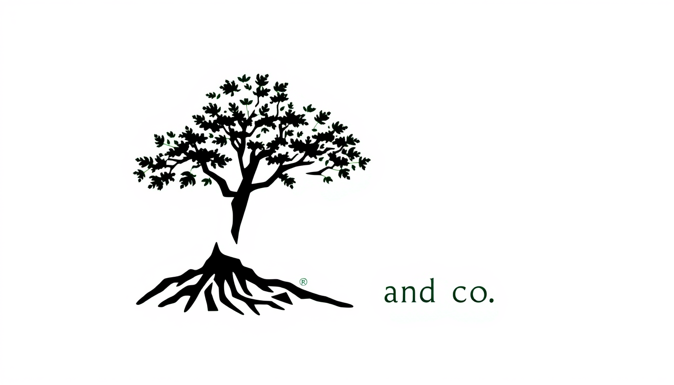 Main art studio: logo d'entreprise de maconnerie qui respecte la nature qui se nomme "suberp building and co"