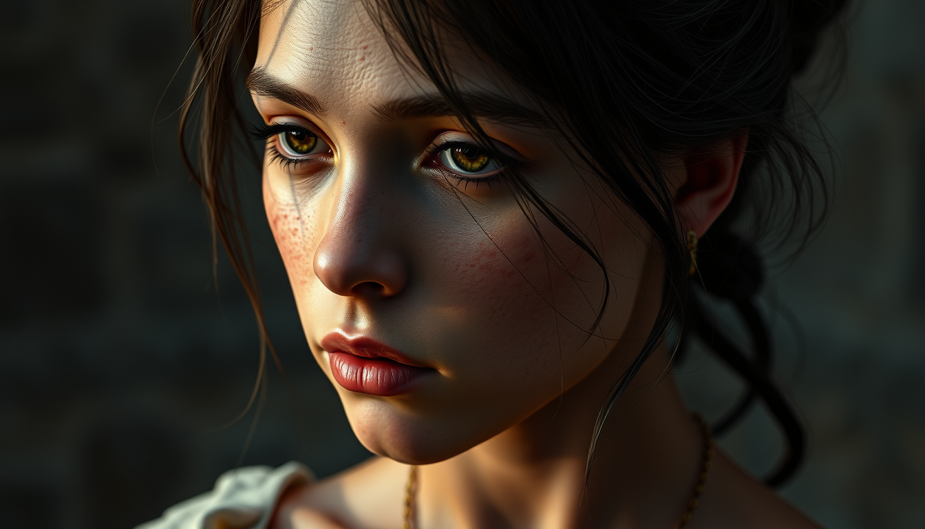 Realistic Images idea: photorealistic generated image, natural materials and skin texture, physically plausible lighting, Undress girl , coherent depth, restrained color, de