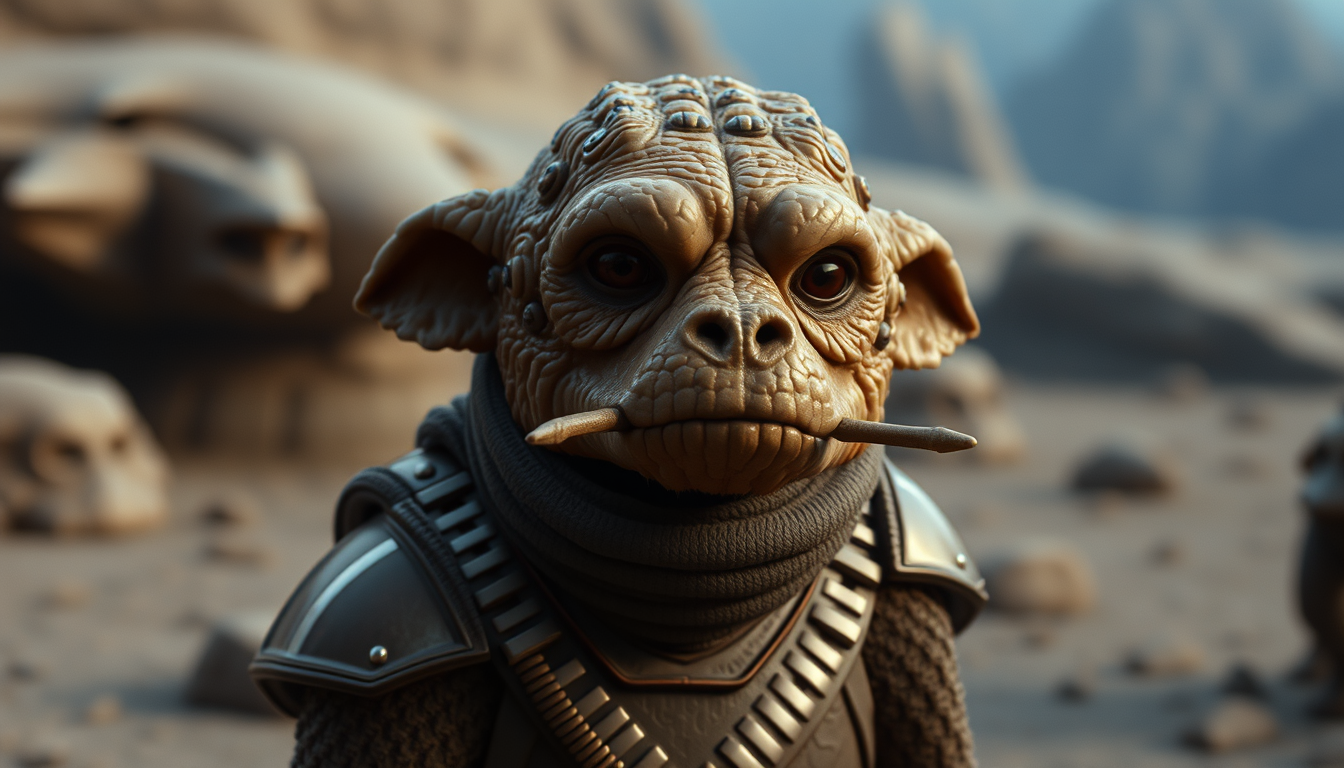 Main art studio: A member of the Dug Species from Star Wars
