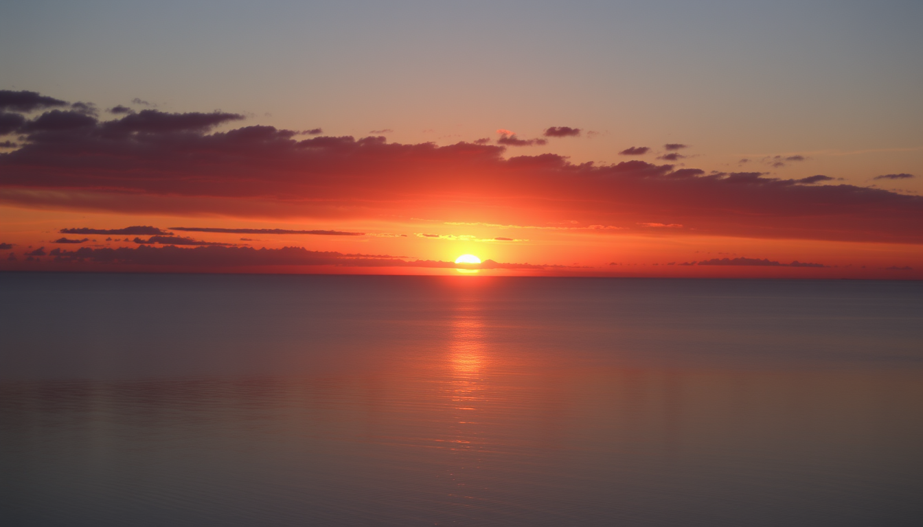 Main art studio: a piture with a beautiful sunset and the text is sunset