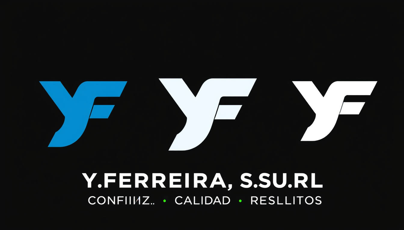 AI Art prompt example created from the prompt: Logo elegante para Y.Freneria S.U.R.L. Usar las letras YF como elemento principal, con un diseño moderno y fuerte. Colores: azul oscuro y ne