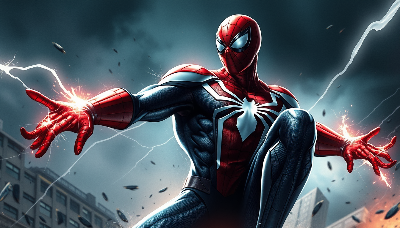 Superhero idea created from the prompt: original superhero character design, dynamic pose, bold costume, dramatic lighting, comic art energy, Die muskel müssen 1000 mal größer und 