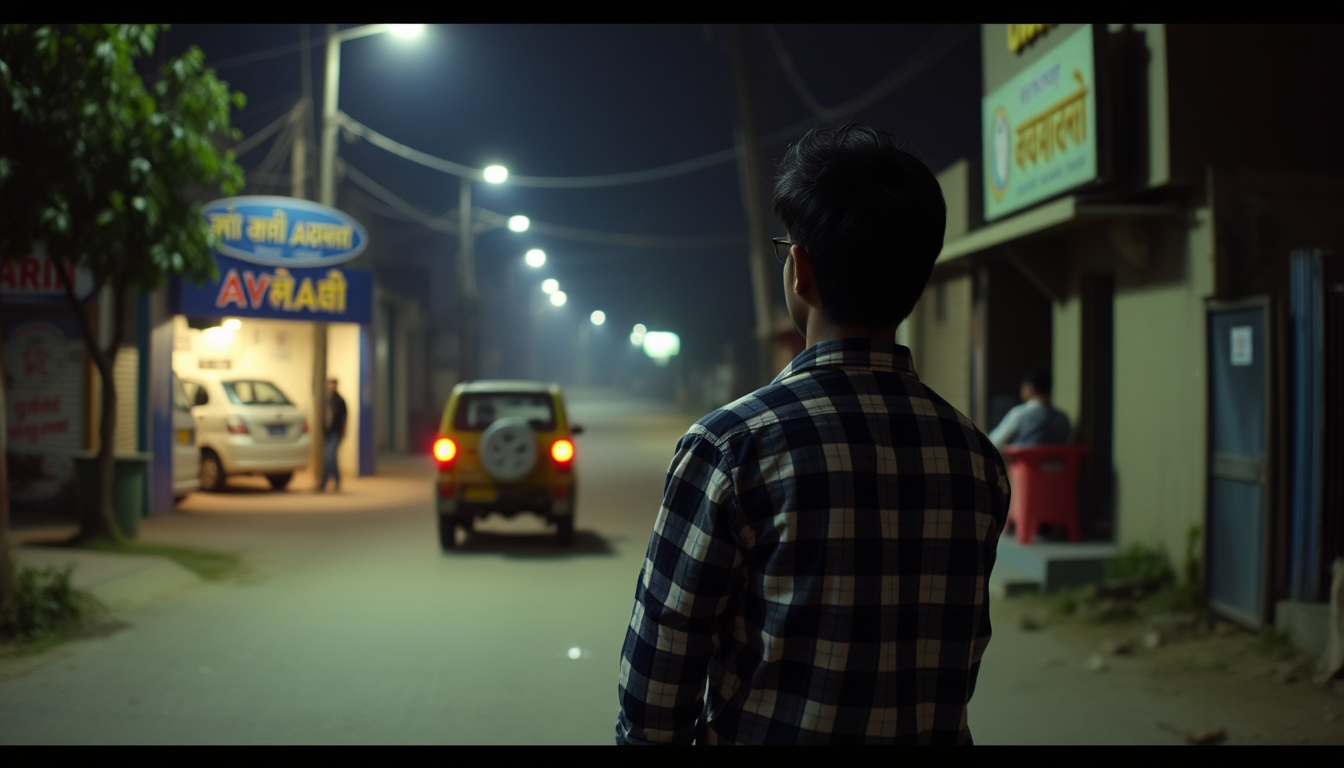 Main art studio: Raat ke 2:13 baj rahe the. Puri city me achanak bijli chali gayi. Armaan ne khidki se bahar dekha... sadak bilkul khali thi. Tabhi uske phone par ek m