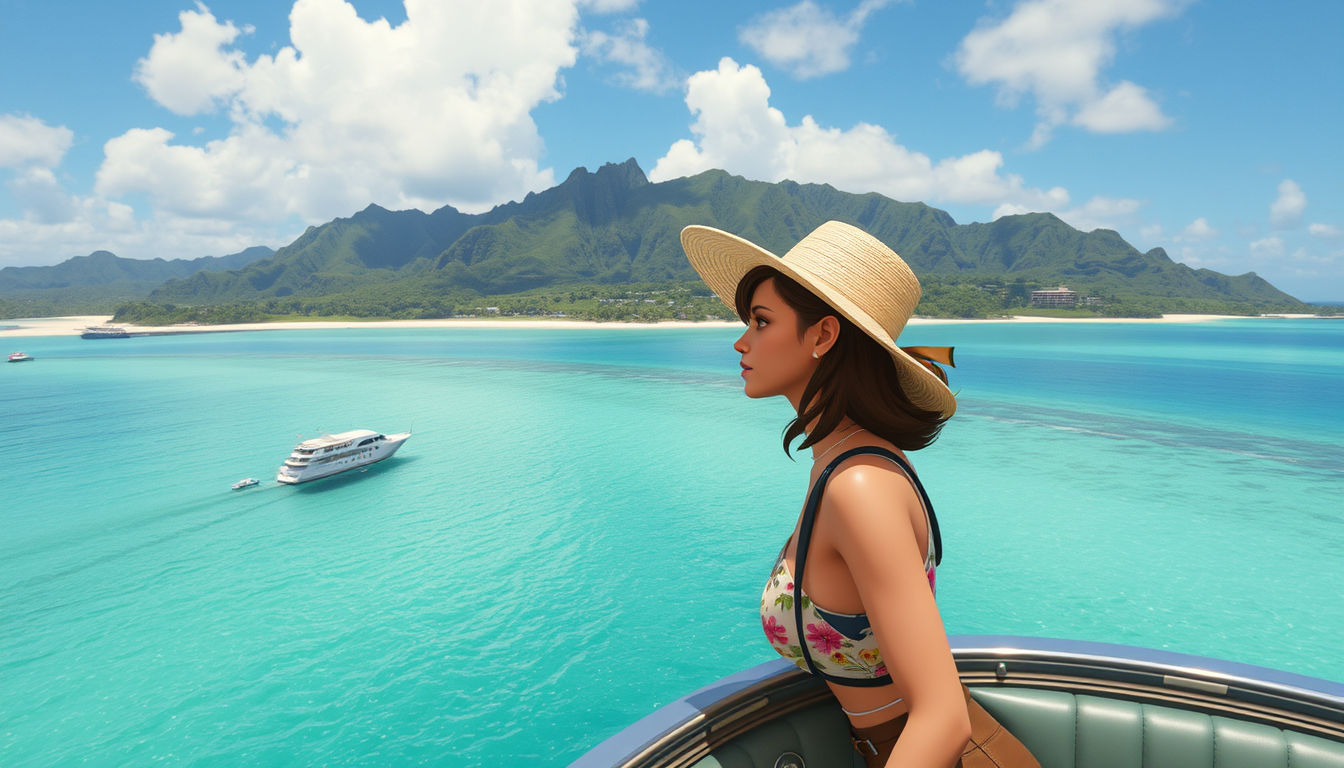 Main art studio: Scene 1: Chloe arrives in Hawaii. 🌺✈️