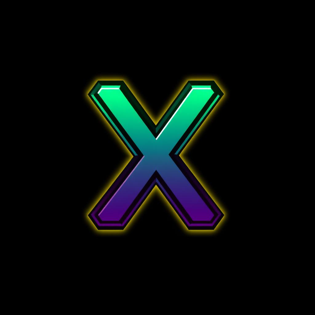 AI Art prompt example created from the prompt: Un logo pour mon bot support X et je veut la lettre S avec un fond texturé en jaune et des couleurs vives avec un effet glowy pour le texte