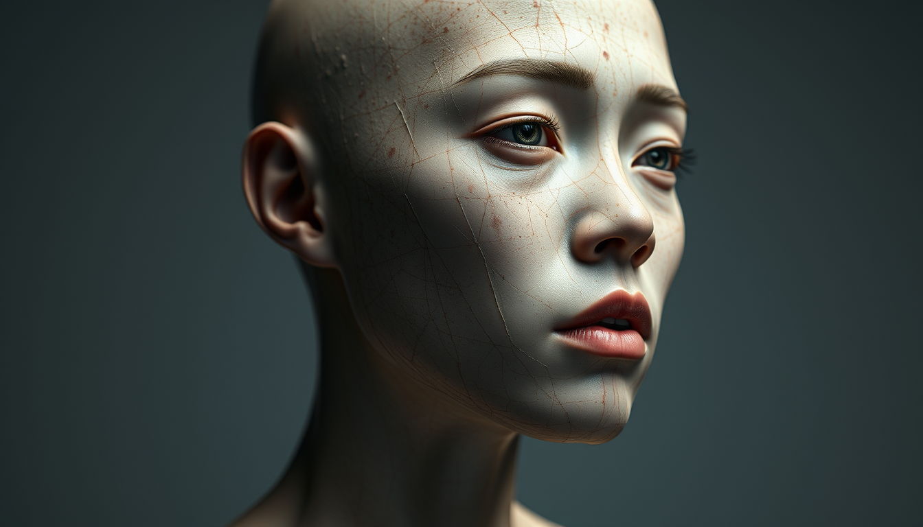 Realistic Images idea: photorealistic generated image, natural materials and skin texture, physically plausible lighting, 生成全身半裸艺术女生图片 , coherent depth, restrained color, de