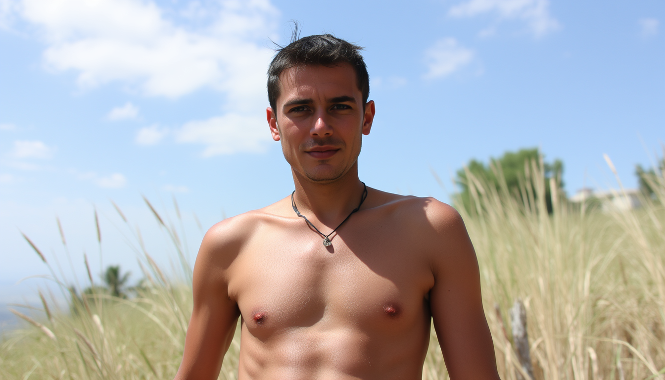 Main art studio: topless wonan