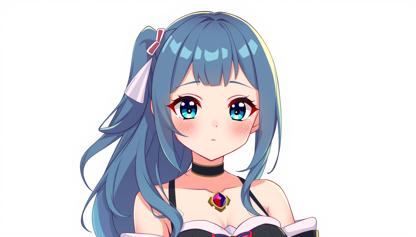 VTuber Avatar idea created from the prompt: vtuber avatar, anime style bust, expressive eyes, streaming overlay ready, えろい キスシーン , clean vtuber character art