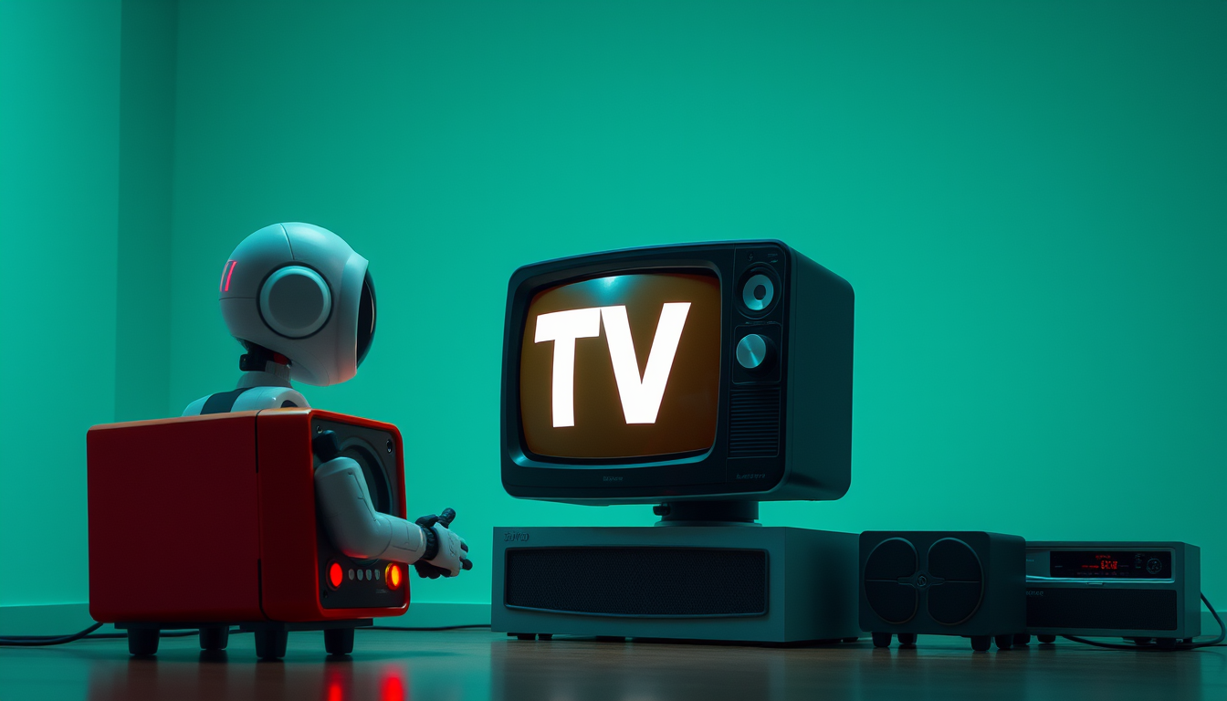 Main art studio: crie robo com raio leiser e tv caixa de som