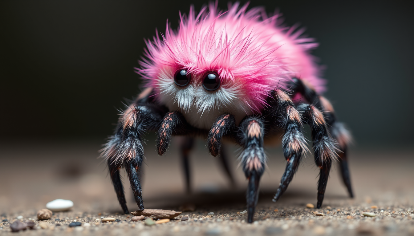Main art studio: twitch emote, cute fluffy jumping spider