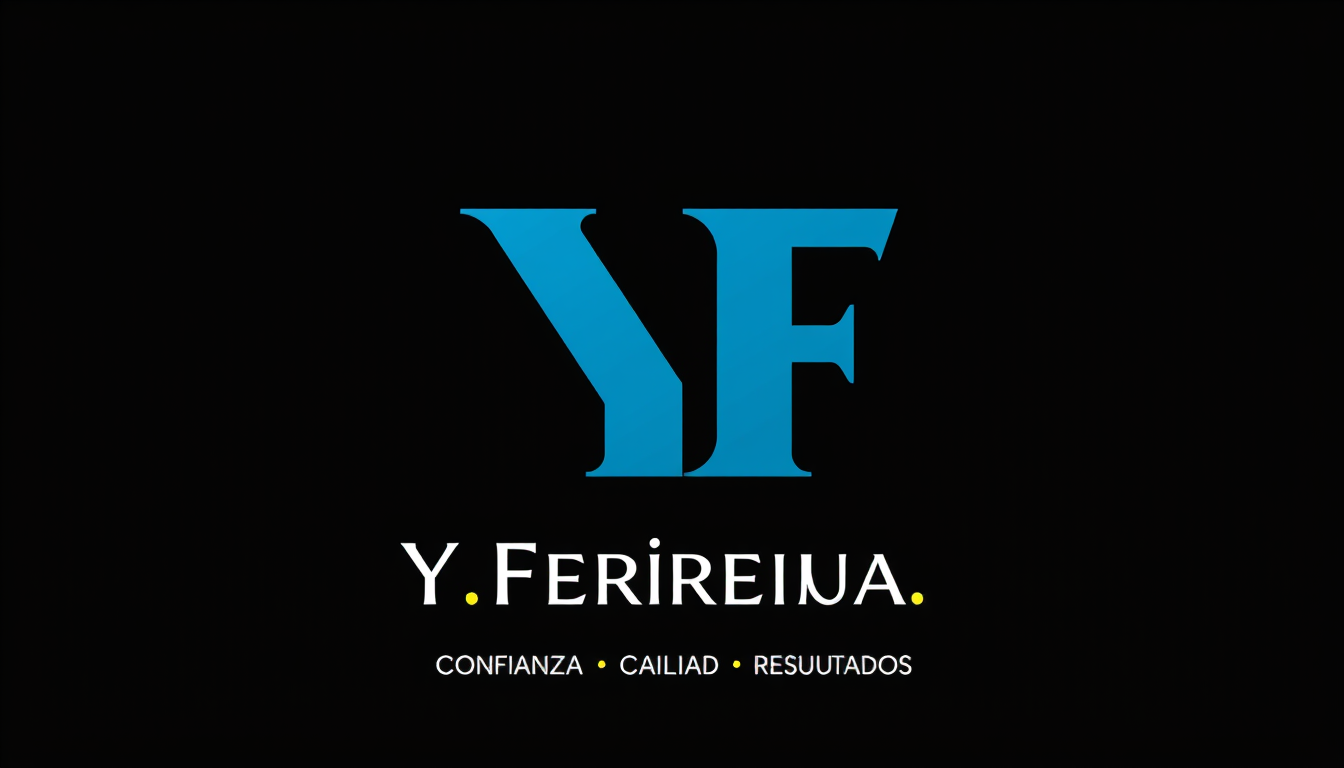 AI Art prompt example created from the prompt: Logo elegante para Y.Freneria S.U.R.L. Usar las letras YF como elemento principal, con un diseño moderno y fuerte. Colores: azul oscuro y ne