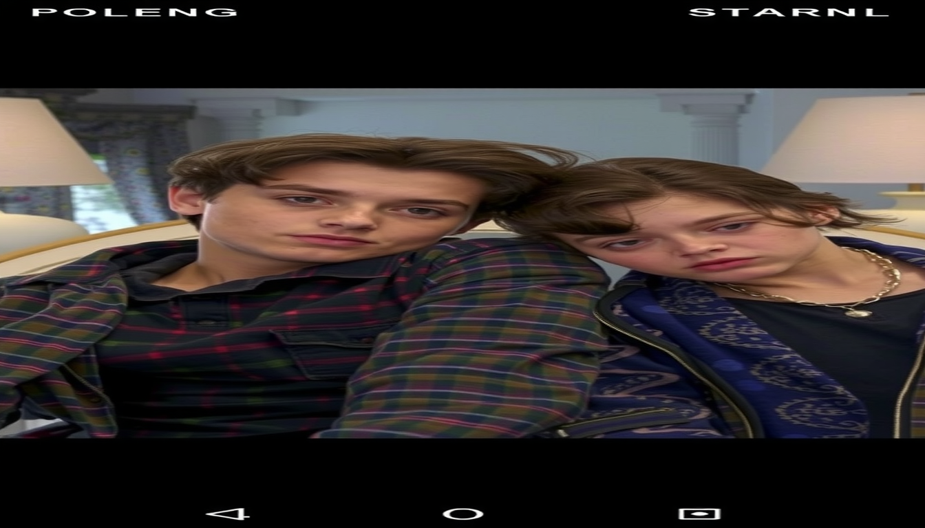 Main art studio: Calm, natural, romantic movement. The girl gently looks into the boy’s eyes with a soft closed-mouth smile, then slowly tilts her head toward him and 