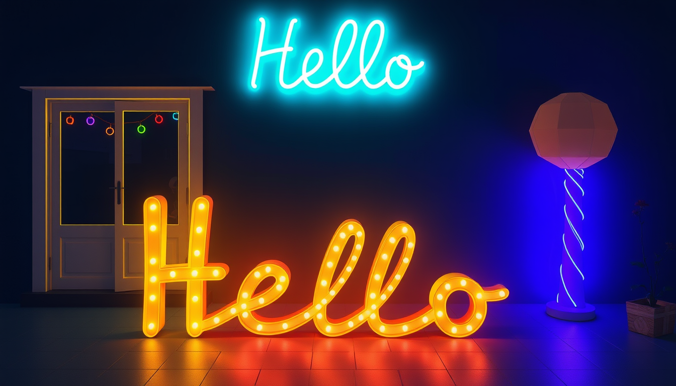 Main art studio: Hello