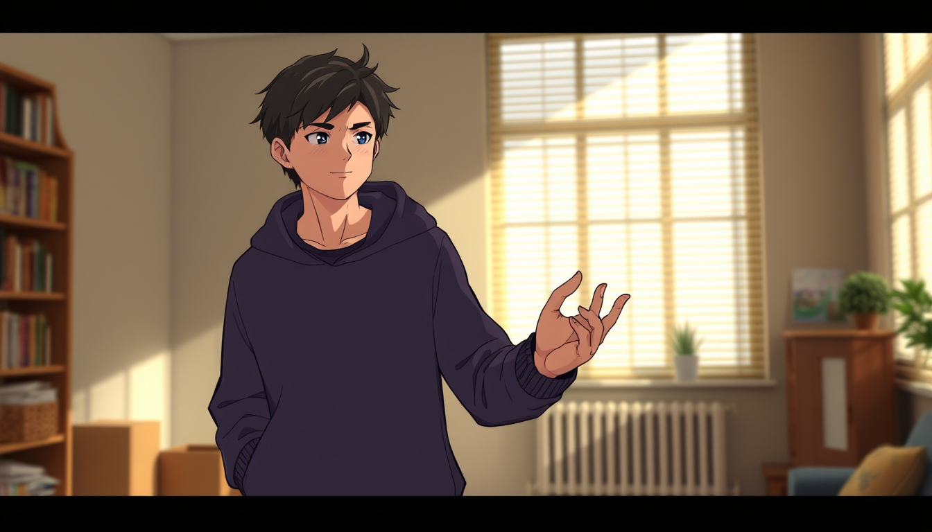 Pose idea created from the prompt: a clear single-character pose reference with readable weight, gesture, limb separation, camera angle, and simple clothing, deliberate compos