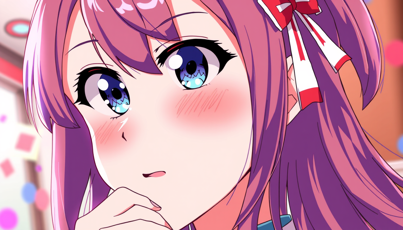 Anime idea: anime style, vibrant colors, expressive eyes, donna nuda , detailed anime illustration