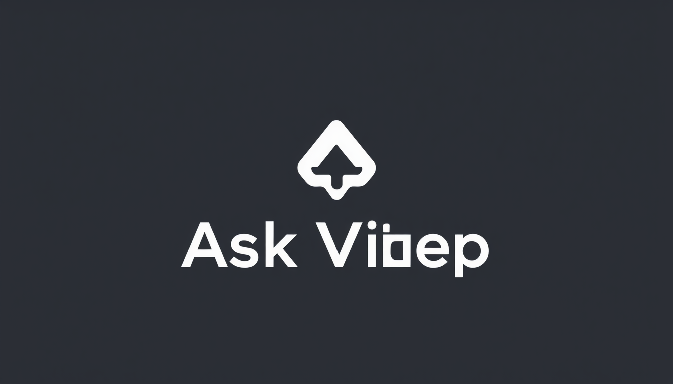 Logo idea created from the prompt: logo design, clean minimal mark, bold simple shapes, balanced composition, Ask Videos and photos photograpy studio logo , versatile brand lo