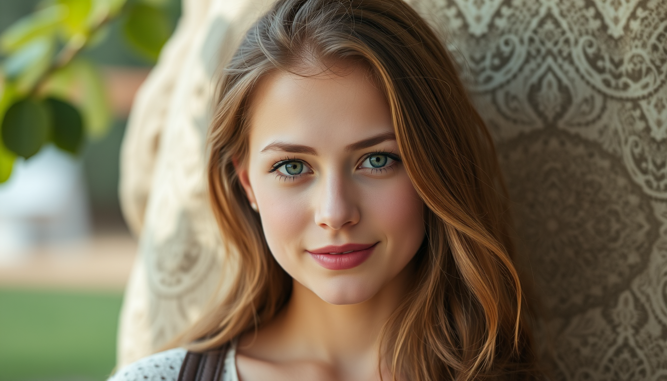 Main art studio: a young white women