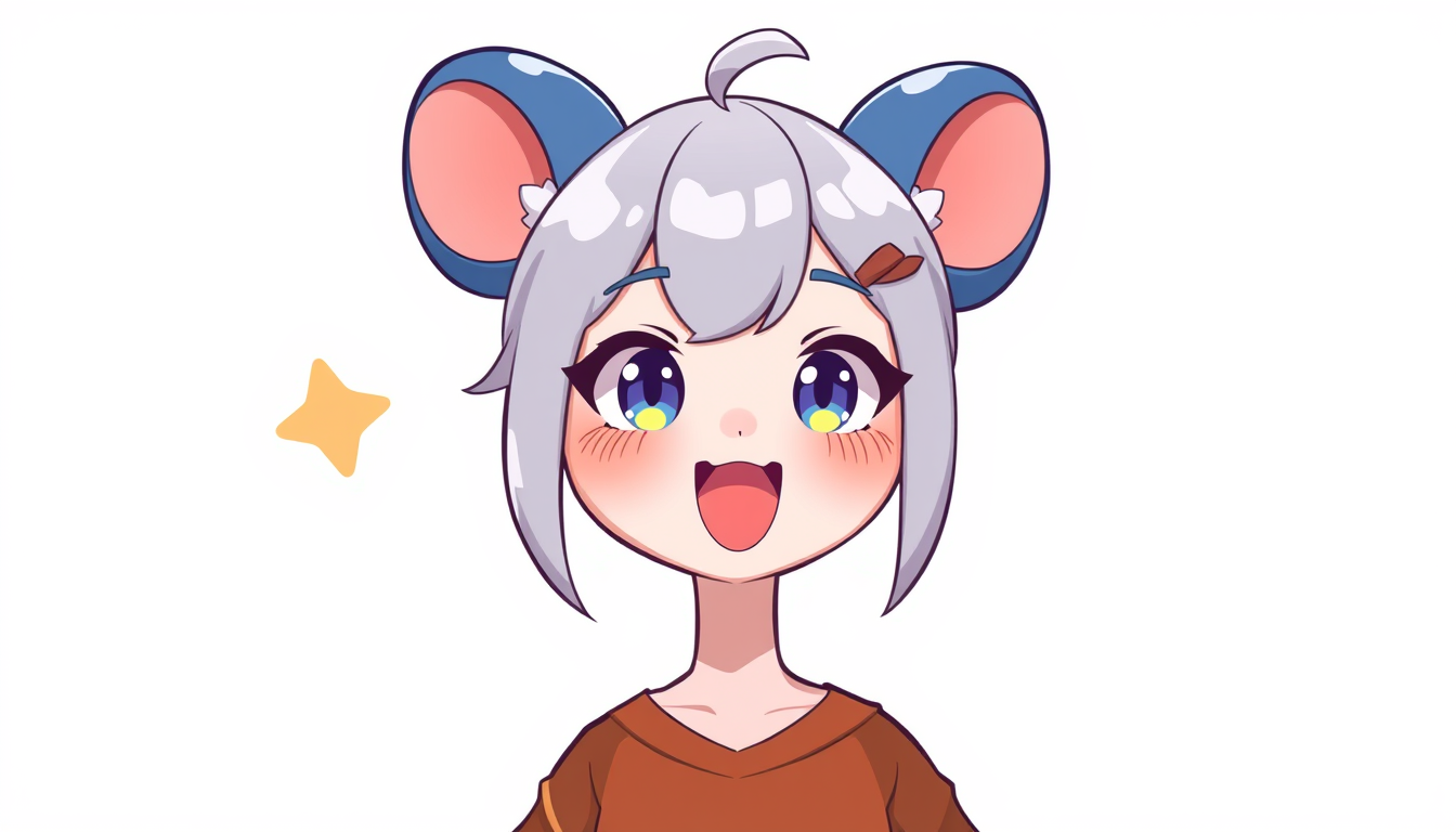 VTuber idea: vtuber avatar character, anime style, expressive face, streaming-ready design, Looks like Ironmouse's model just change it so the aesthetic is more bl