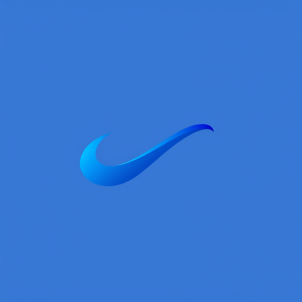 Main logo studio: simple abstract swoosh mark logo for a fintech compMANTENIMIENTO EN GENERALany, gradient indigo