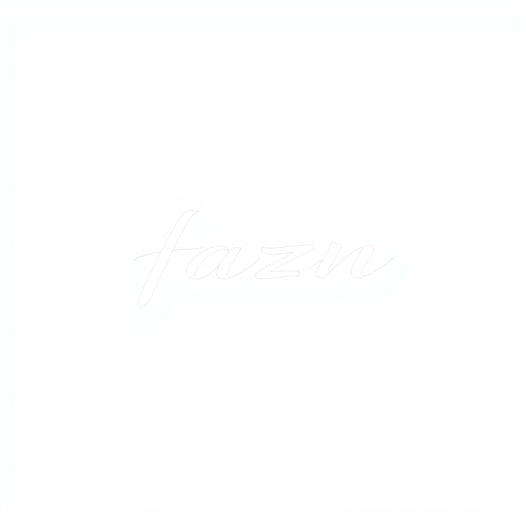 Signature Logo idea: signature logo of the name signature logo of the name FAZN , elegant handwritten calligraphy, flowing script lettering, personal signature style, deli