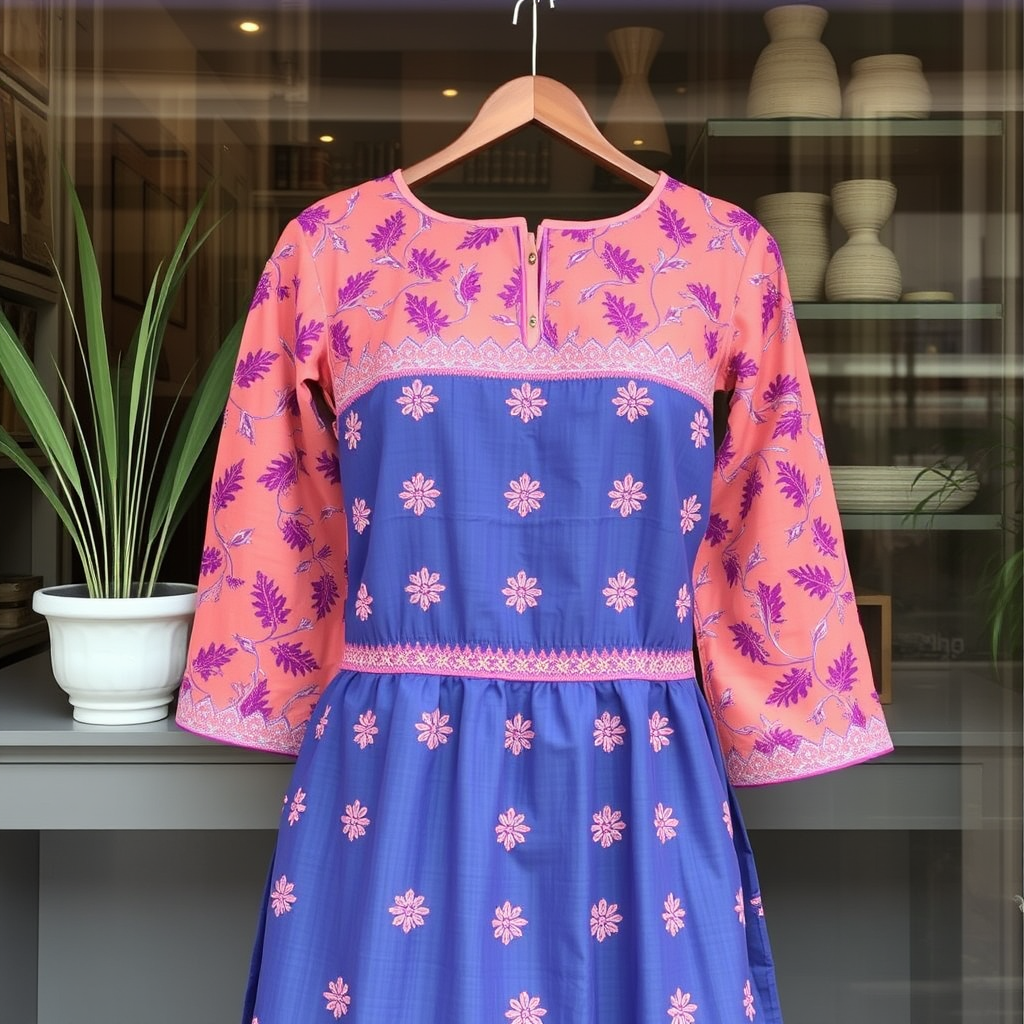 Main logo studio: Peach & Purples...p + p chikankari clothing store