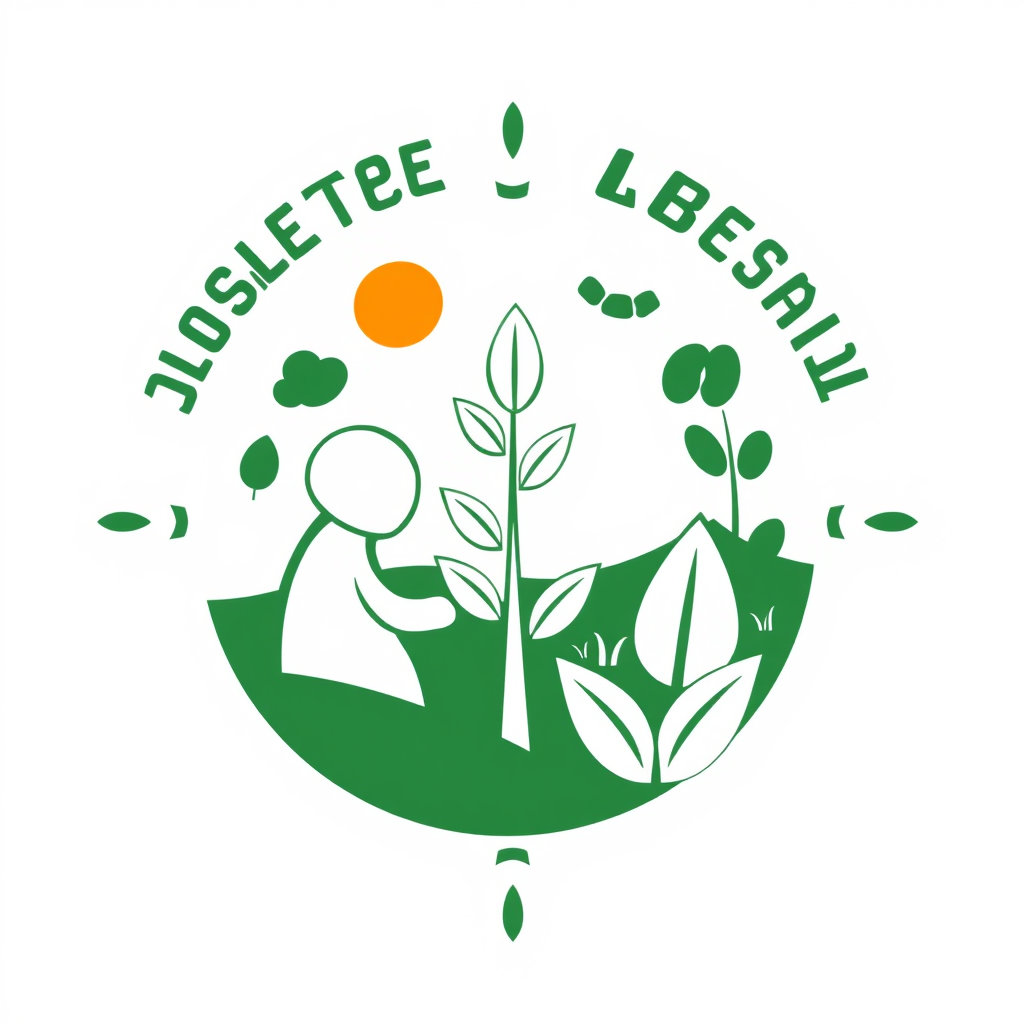 Main logo studio: A CBO with hosipital, education, agriculture and environment symbol