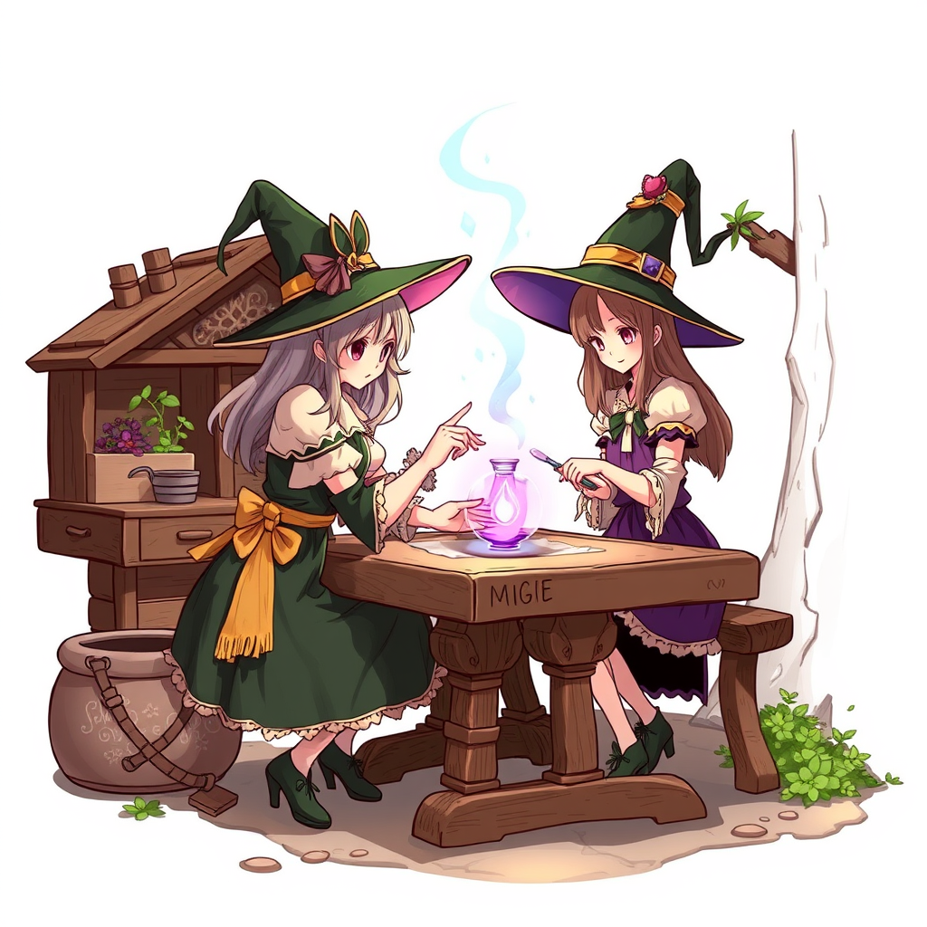 Main logo studio: Element magie du manga Witch Hat atelier pour un serveur discord fan