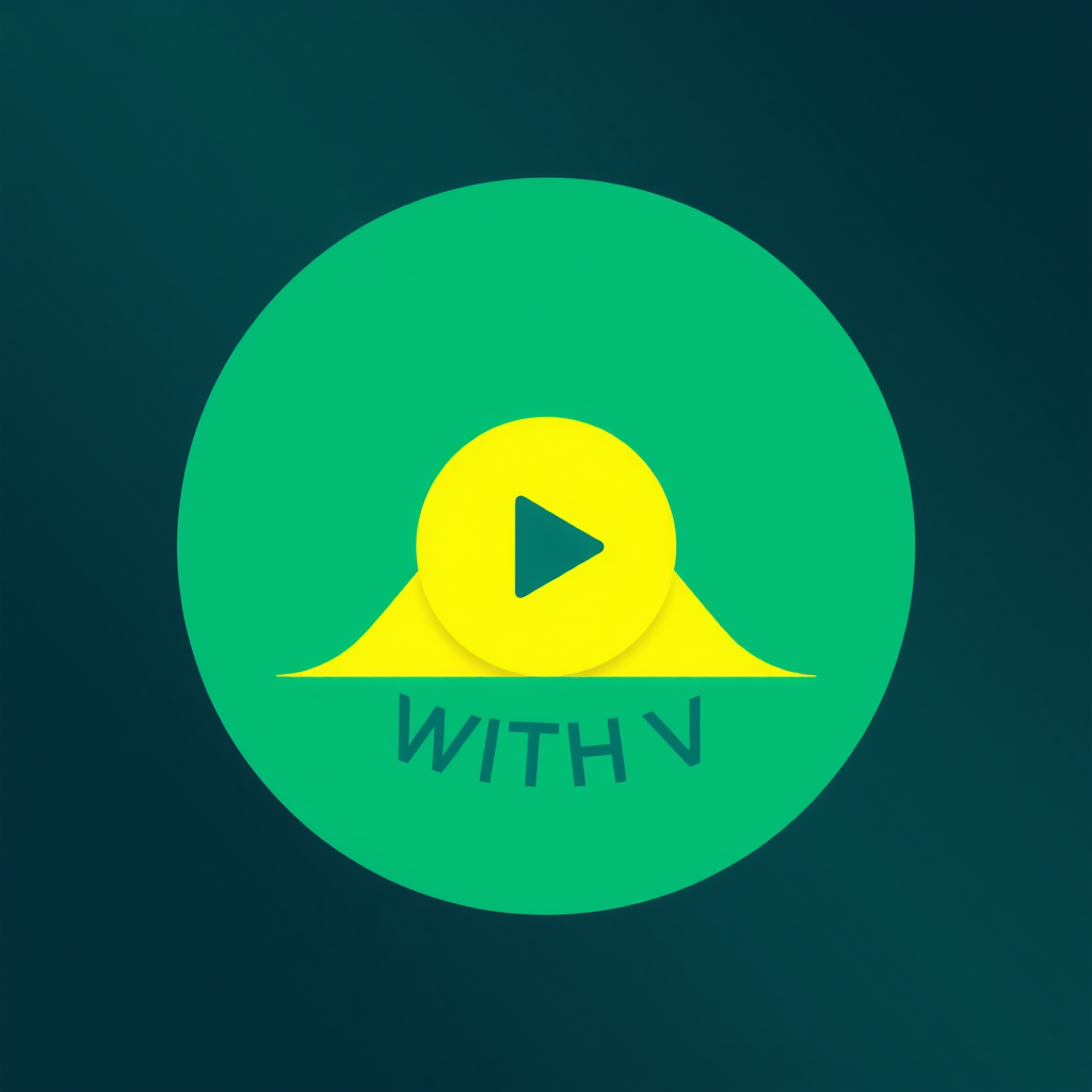 Main logo studio: Create a premium, modern YouTube channel logo for a Chartered Accountancy journey channel named “CA WITH VJ”. The logo should be designed as a **clean