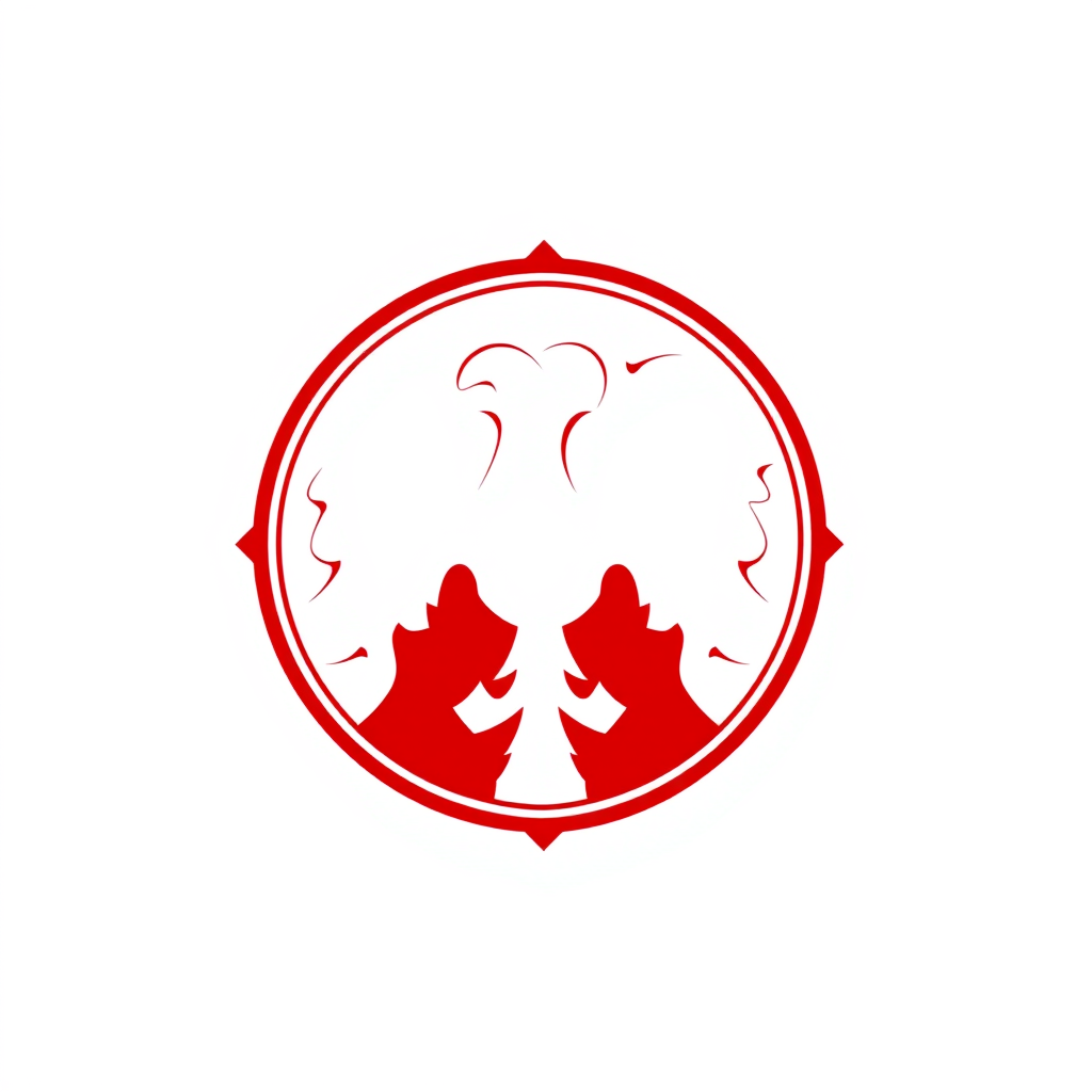 Emblem Logo idea: emblem logo of Polacy Razem Europa. Minimalistyczne, profesjonalne logo dla apolitycznej społeczności Polaków mieszkających w Europie. Symbol połączen