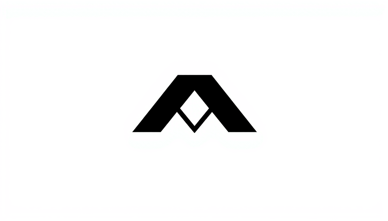 Minimalist Logo idea: minimalist logo, simple geometric mark for Mahesh Naik , flat vector, clean lines, centered, solid white background, lots of negative space, high cont