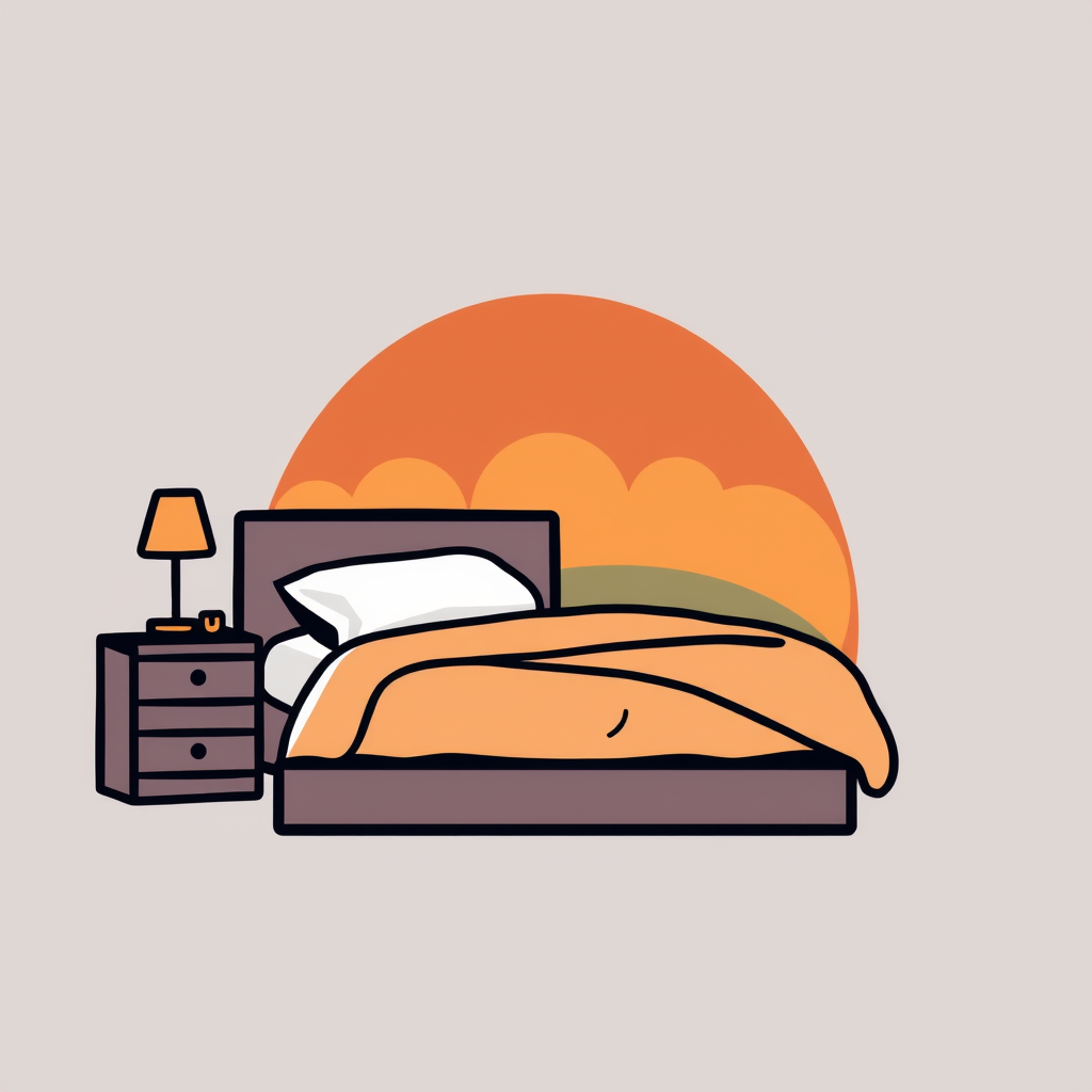 Main logo studio: Make a bedroom logo.. with a color background