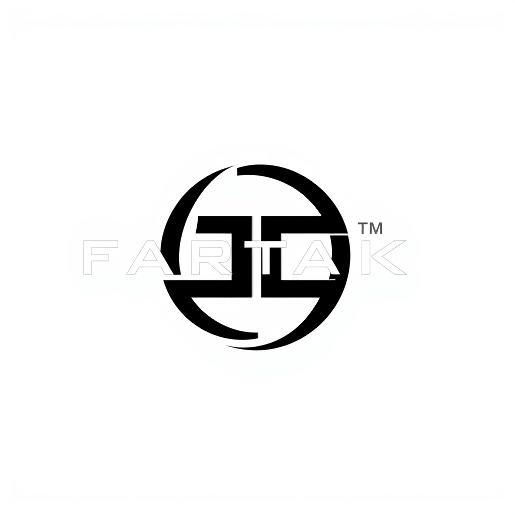 Monogram Logo idea: monogram logo combining the letters Fartak is a holding company similar to McKinsey, with several subsidiaries specializing in high-tech industrial ma