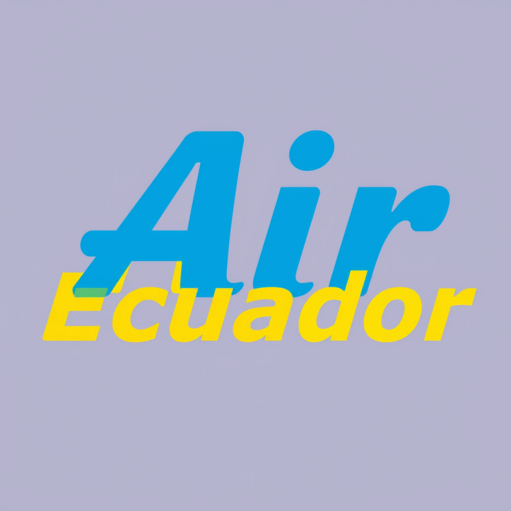 Main logo studio: Haz un logo q diga ''Air Ecuador'' en letras azules
