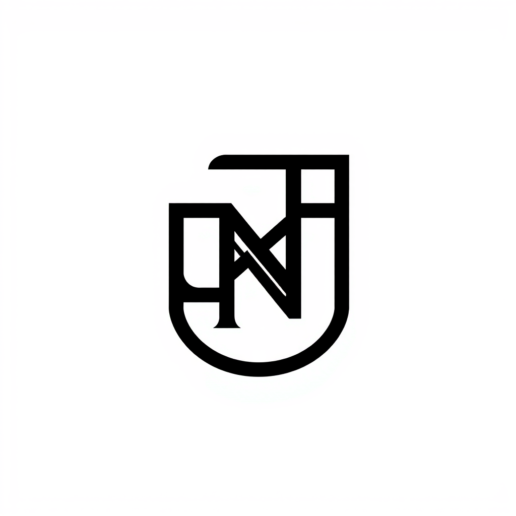 Monogram Logo idea: monogram logo combining the letters Create a minimalist app icon using only the letters CN. Make the letters bold, distinctive, and cleverly interlock