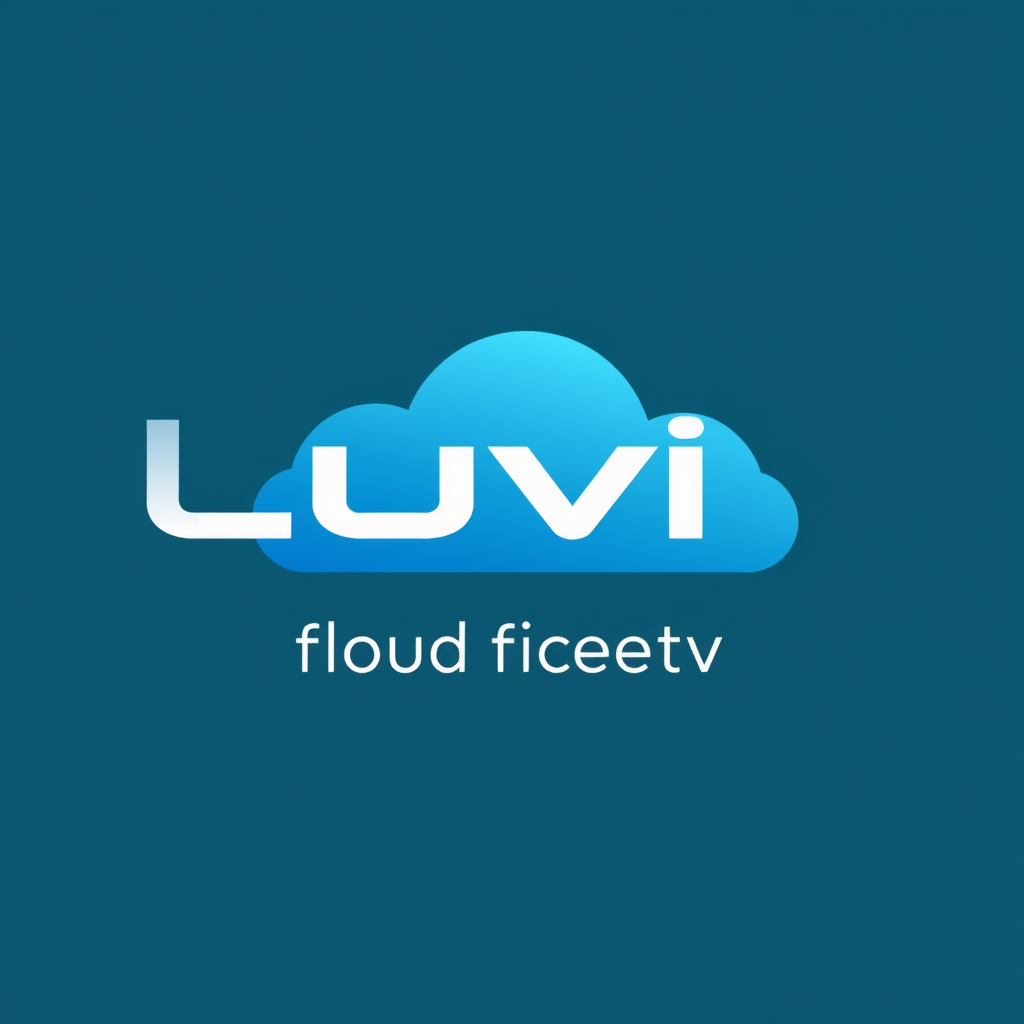 Main logo studio: Quiero un logo para una televisión IPTV mi empresa se llama Luvi cloud fiber tv