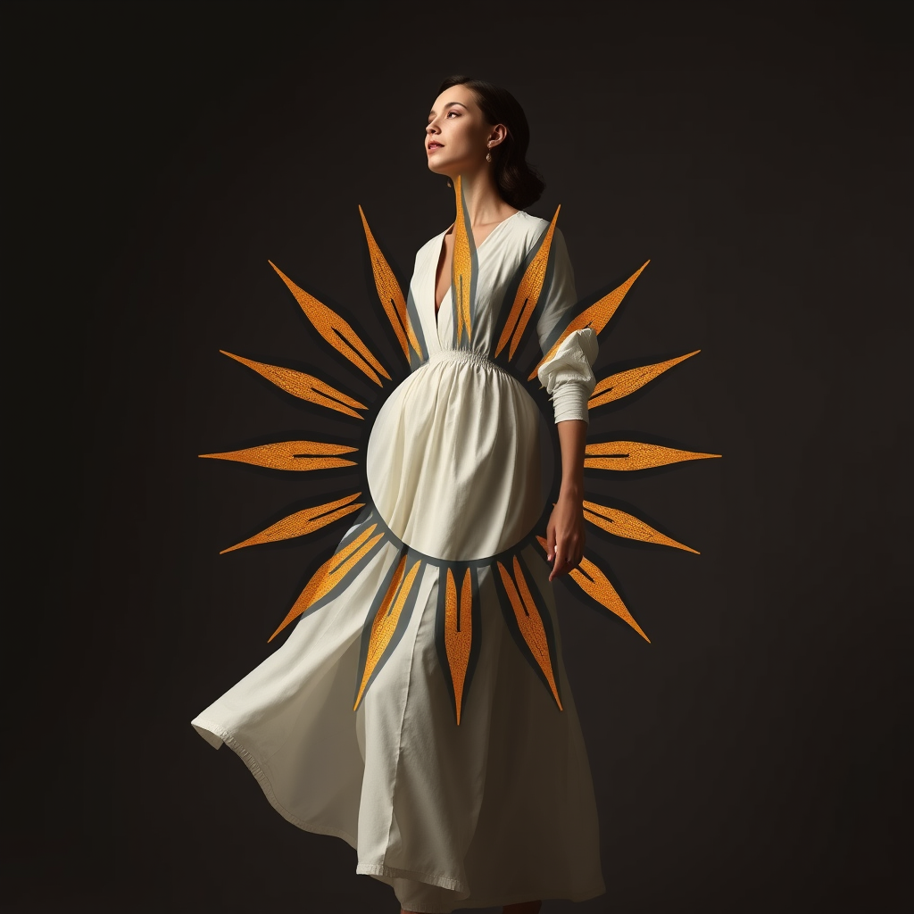 Main logo studio: Fashion women brand (maybe for girls as well) inspired by the sun eclipse named eos or something like that. with the vintage sun symbol as a logos, wi