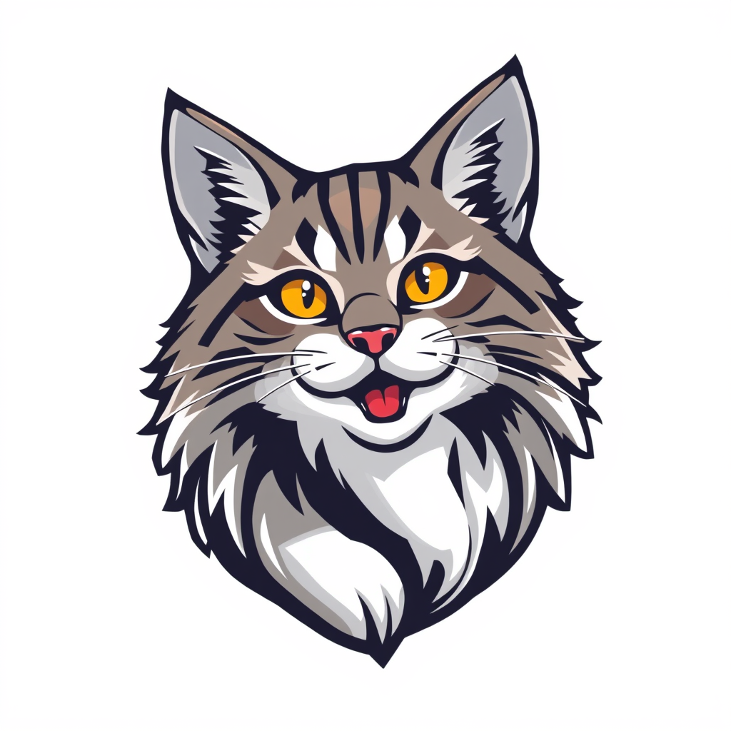 Main logo studio: Buat kan logo kucing yang sangat cantik dan menarik