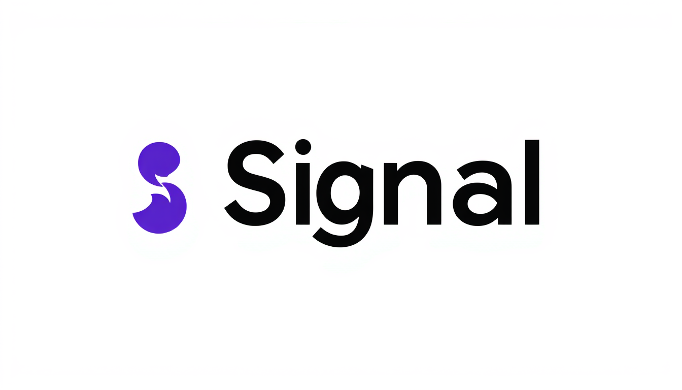 Main logo studio: Create 20 logo options for “Signal.” Keep the symbol simple, clear, memorable and easy to recognize. Use a youthful, clean, highly readable black type