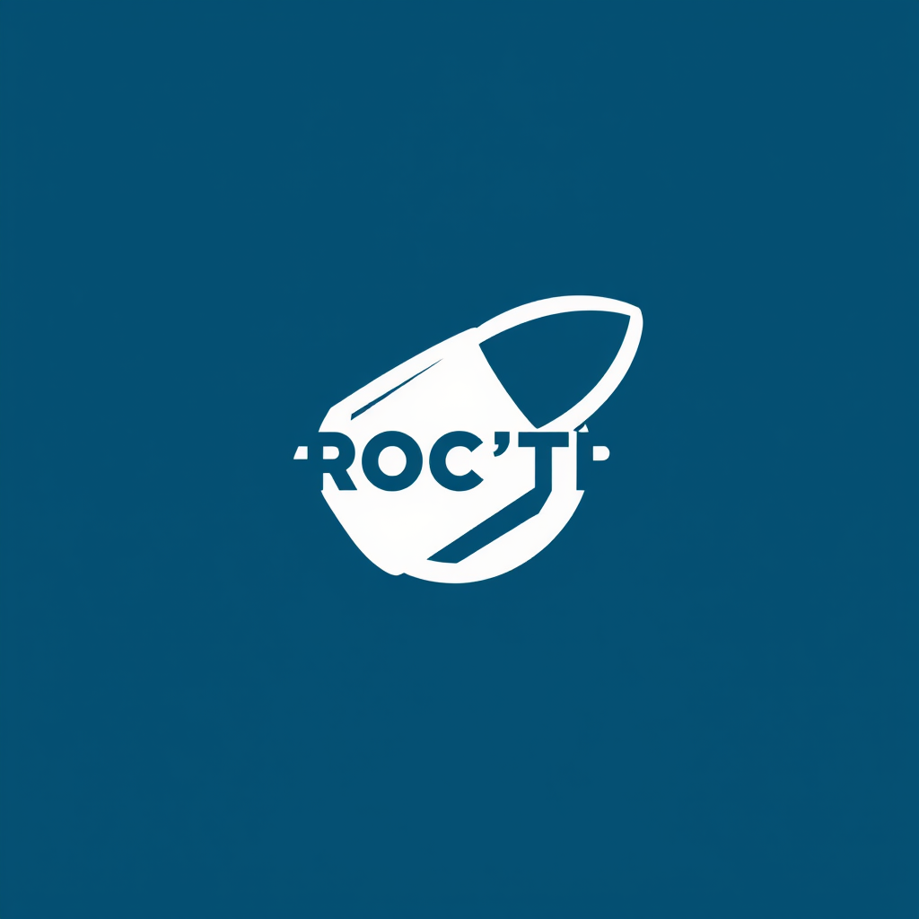 Main logo studio: nom ROC'TP logo forme godet au bout d'une pelleteuse