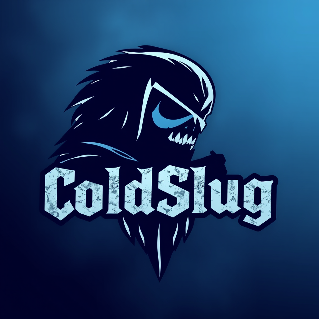 Main logo studio: Pour ma page de profile sur YouTube crée une image avec juste écrit mon pseudo ColdSlug en mode grave stylée, une autre image car là j'avais l'impress