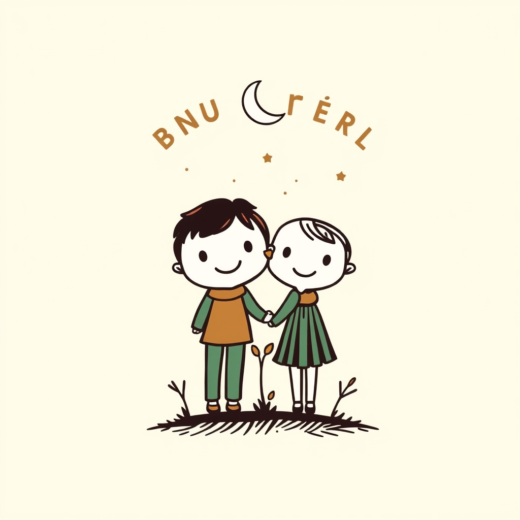 Main logo studio: uncle and nephew/niece bu yazıya logo oluştur 3 kişi olmalı logoda bu üç kişi dayı ve iki yeğeni logo da yazı da olsun