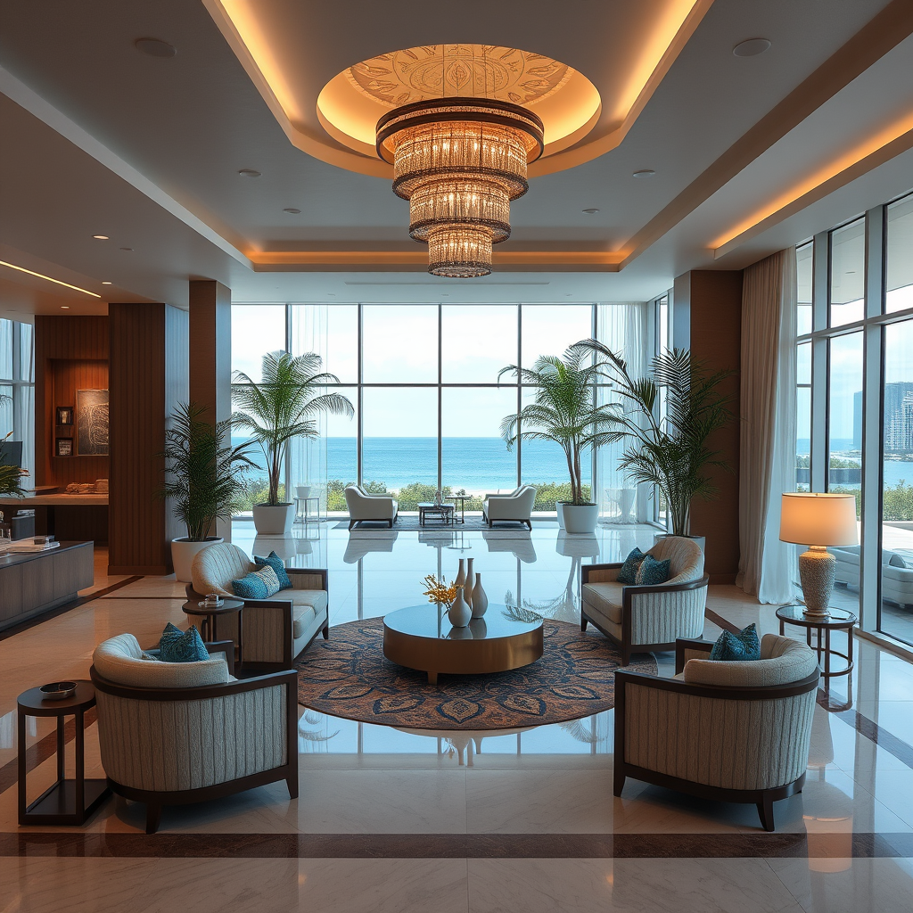 Main logo studio: sea resort hotel lobby
