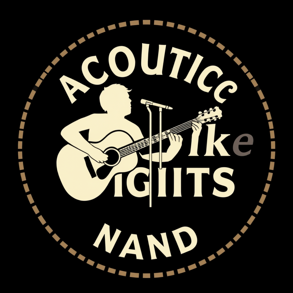 Main logo studio: create a logo for acoutic live the page is videoke nights band