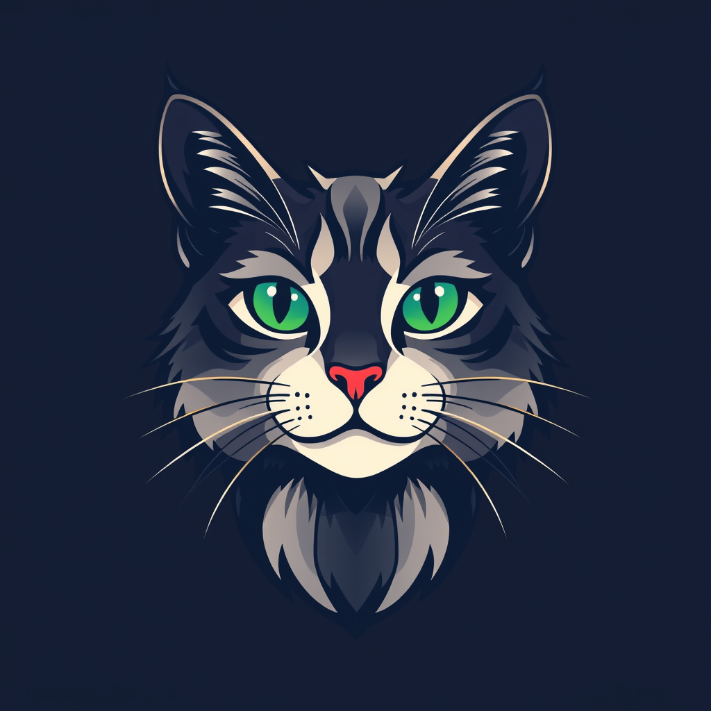 Main logo studio: Make a really cool and beautiful cat logo...