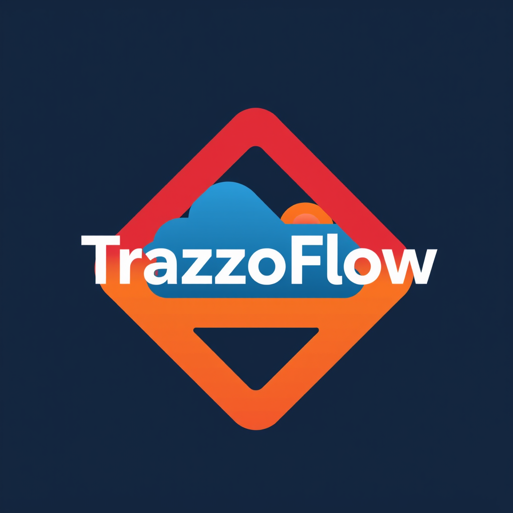 Main logo studio: TrazzoFlow. Es una app de gestion de diagramas de Gantt, seguimiento de tareas. Me husta que sea un logo simple escalable y reusable en diferentes sit