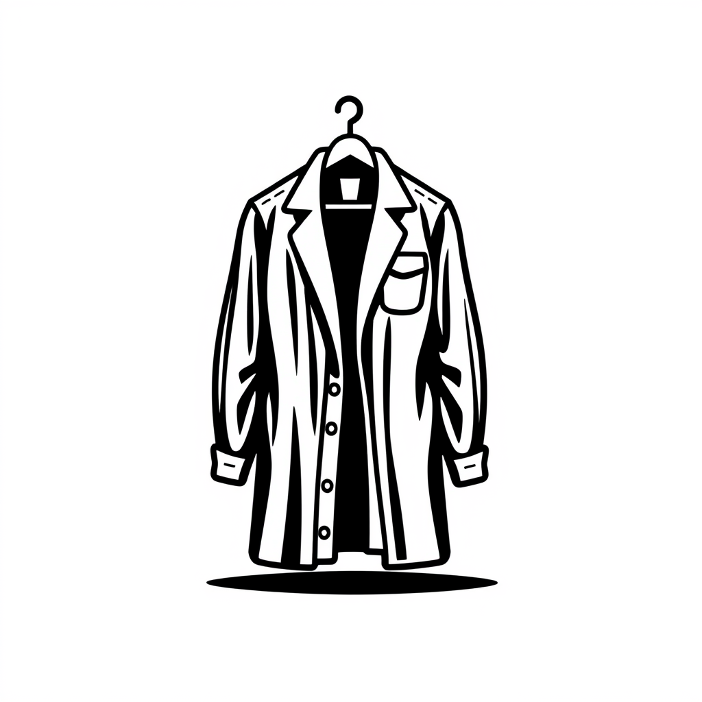 Main logo studio: Create a wardrobe logo. With a white background.