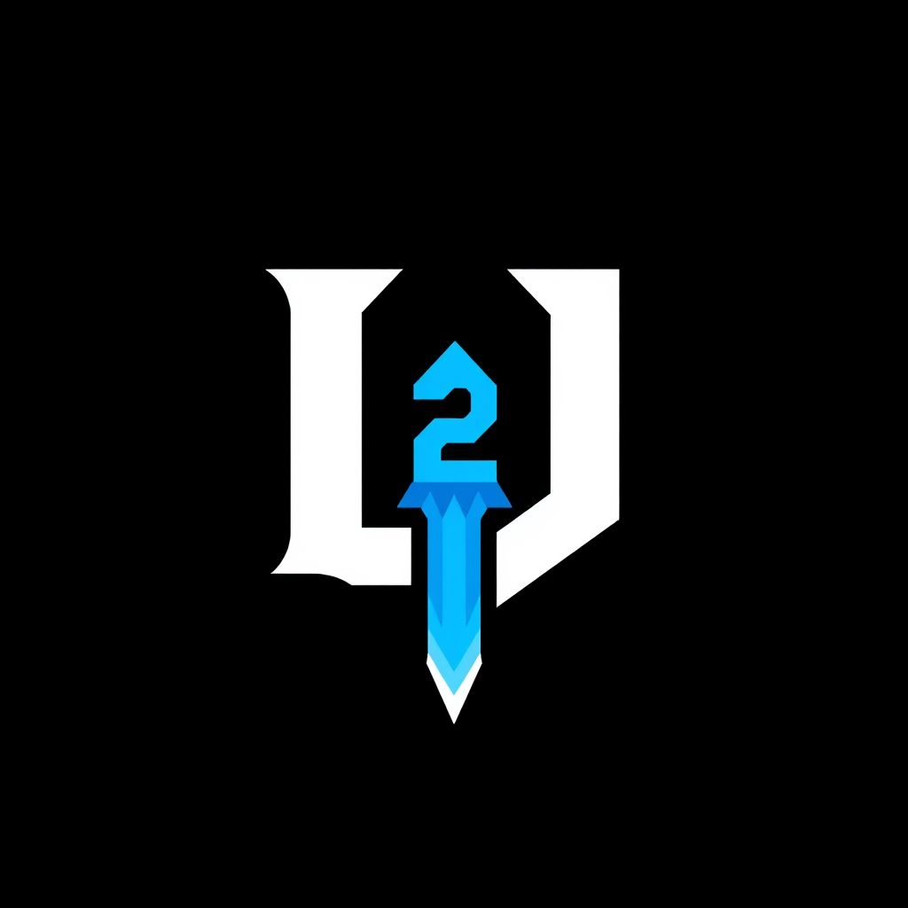 Main logo studio: Consegue criar um emblema pra mim ? "D2" Com o 2 entrando no D, uma imagem para emblema, 16x16 com fundo transparente
